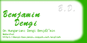 benjamin dengi business card